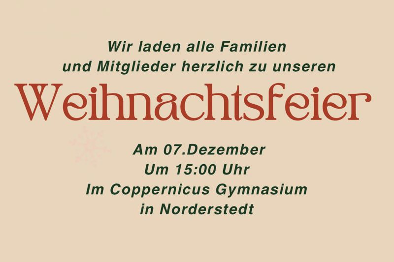 Weihnachtsfeier RSG 07.12.2025